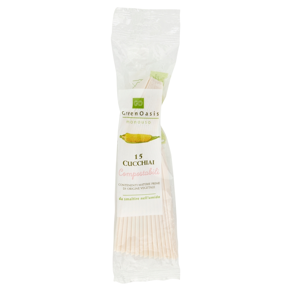 15 Cucchiai Compostabili Green Oasis